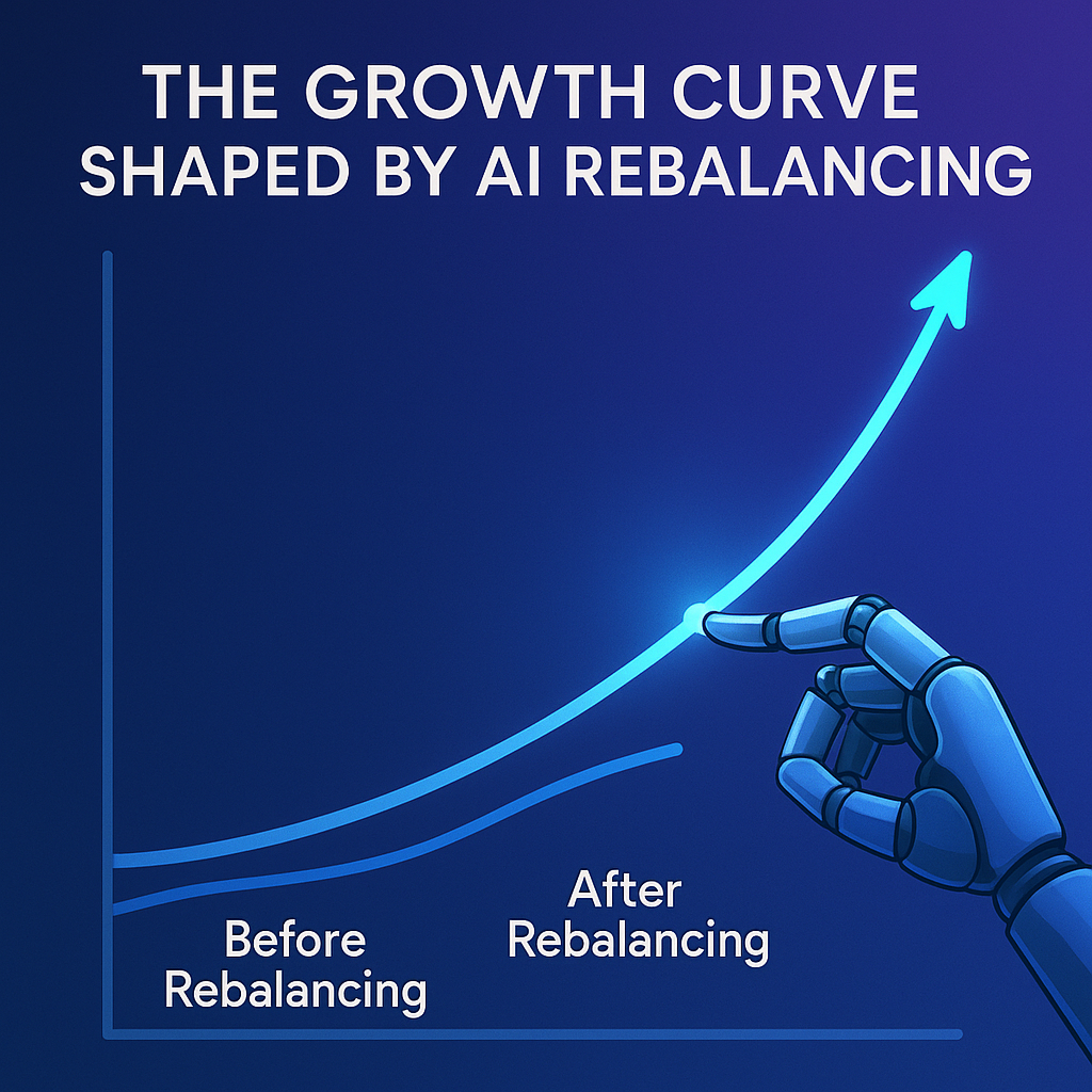 AI robo-advisor portfolio allocation illustration